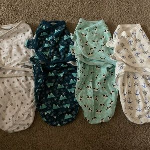 4 pack-velcro swaddles